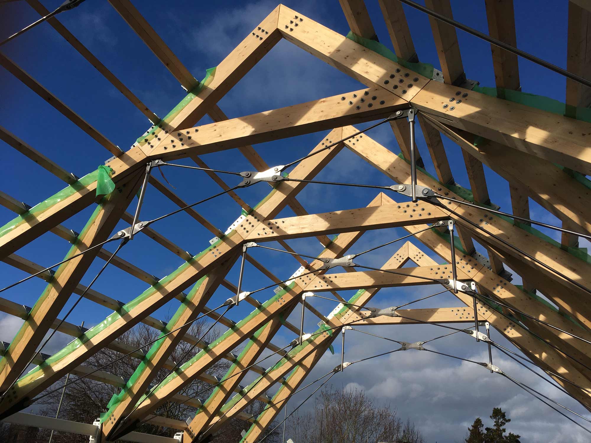 Beams under construction process