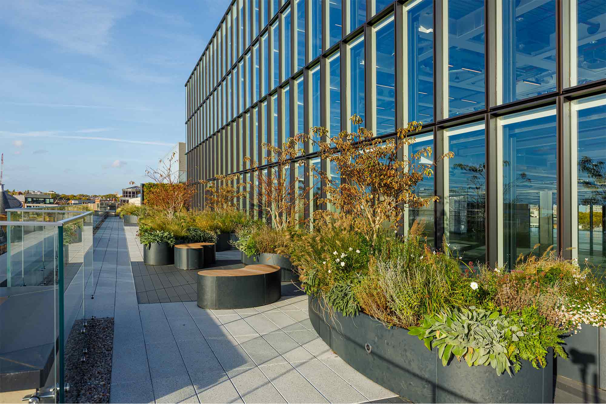 The JJ Mack Building outdoor terrace